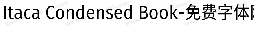 Itaca Condensed Book字体转换